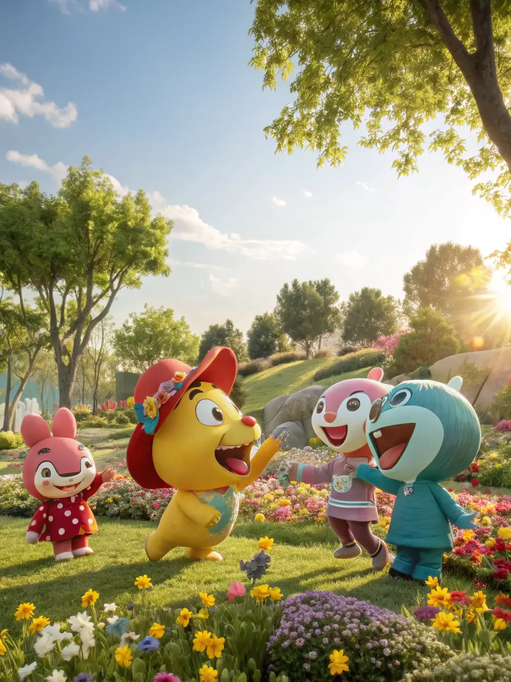 A group of students participating in an educational workshop about the history and mechanics of windmills, highlighting the educational aspect of the programs.