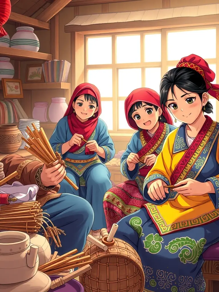 A group of people participating in a workshop on traditional Bourbonnais crafts, highlighting the organization's focus on preserving local traditions.