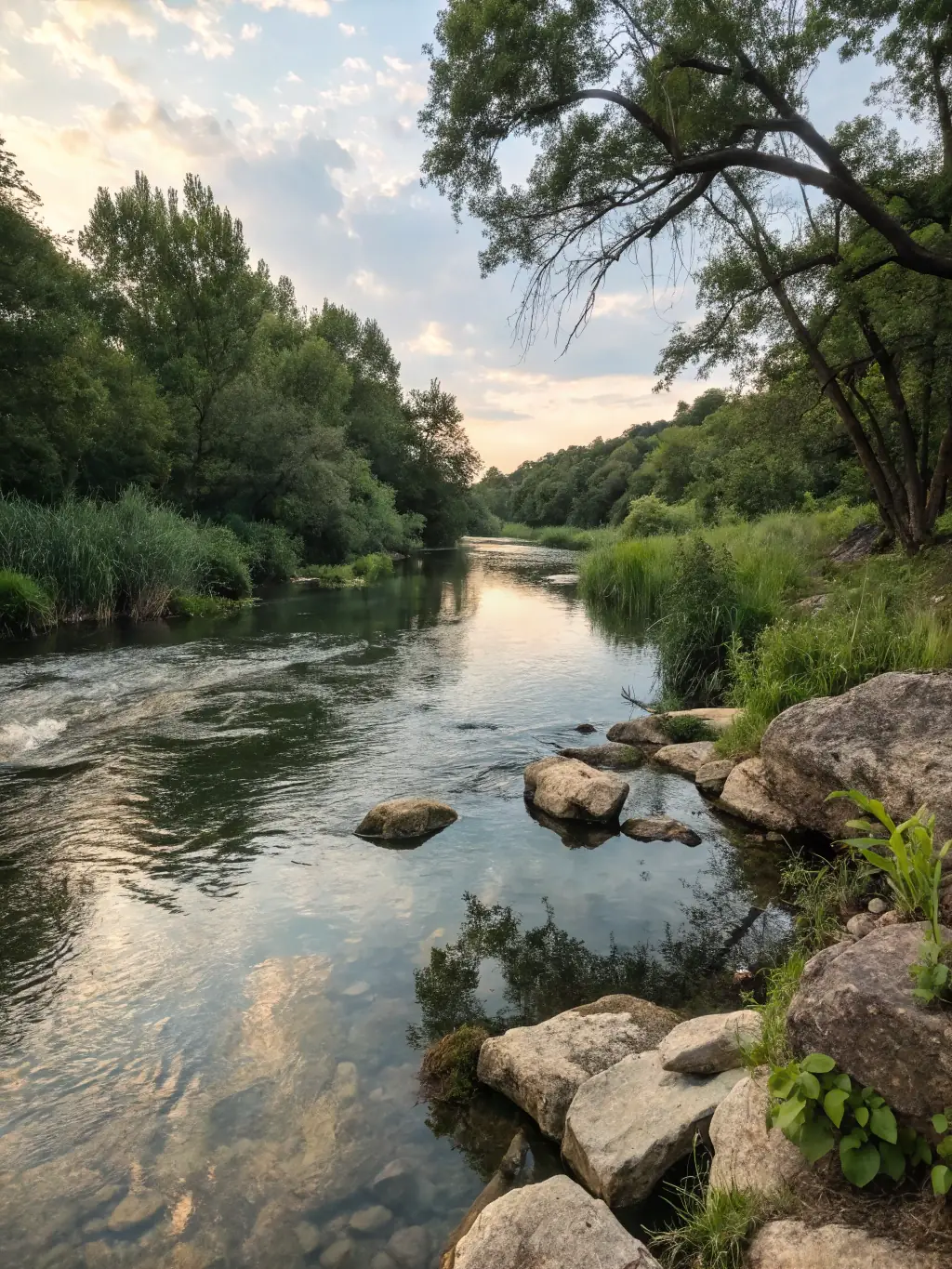 A scenic view of a protected natural landscape in the Bourbonnais et Forez region, highlighting the organization's efforts in environmental conservation.